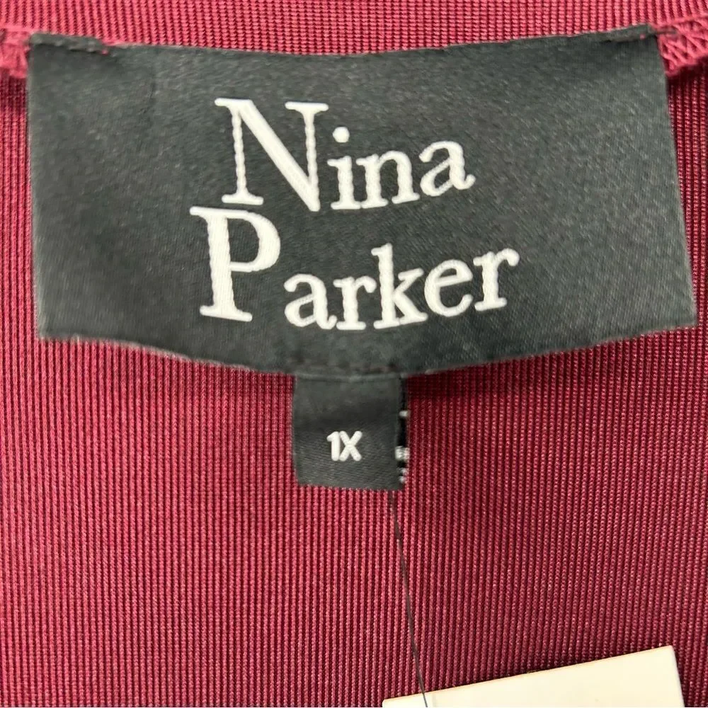 PLUS SIZE Nina Parker Crossover Bodysuit NEW!